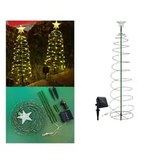 GENERICO - Estaca Solar arbol De Navidad Verde