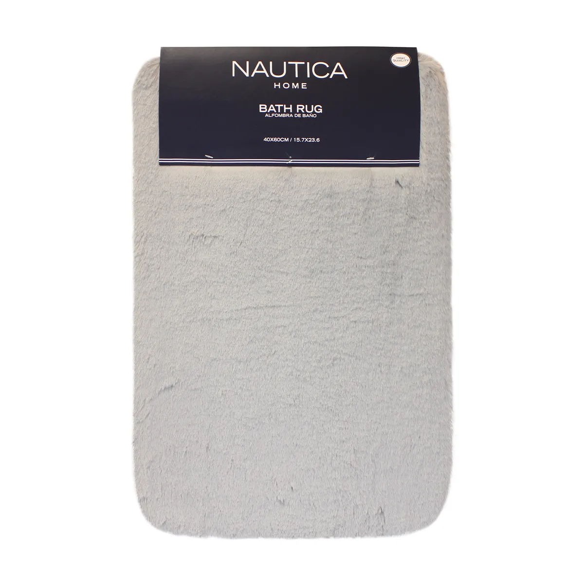 NAUTICA - Alfombra de baño Nautica Home ultra suave 40x60cm gris claro