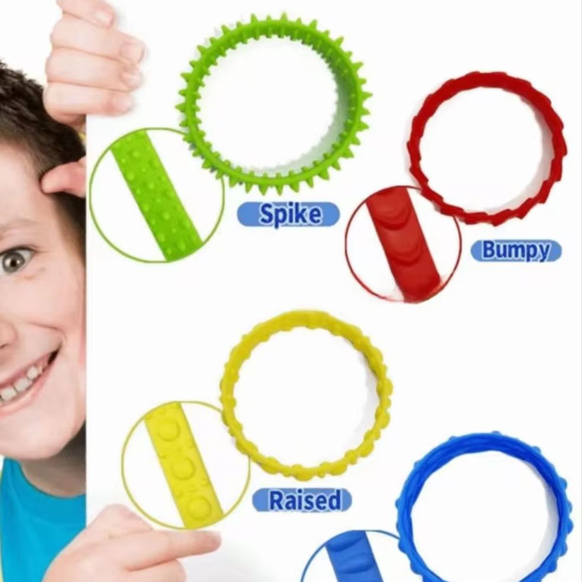 GENERICO - Pulsera Sensorial Juguete kit 4 Antiestrés Tea Déficit