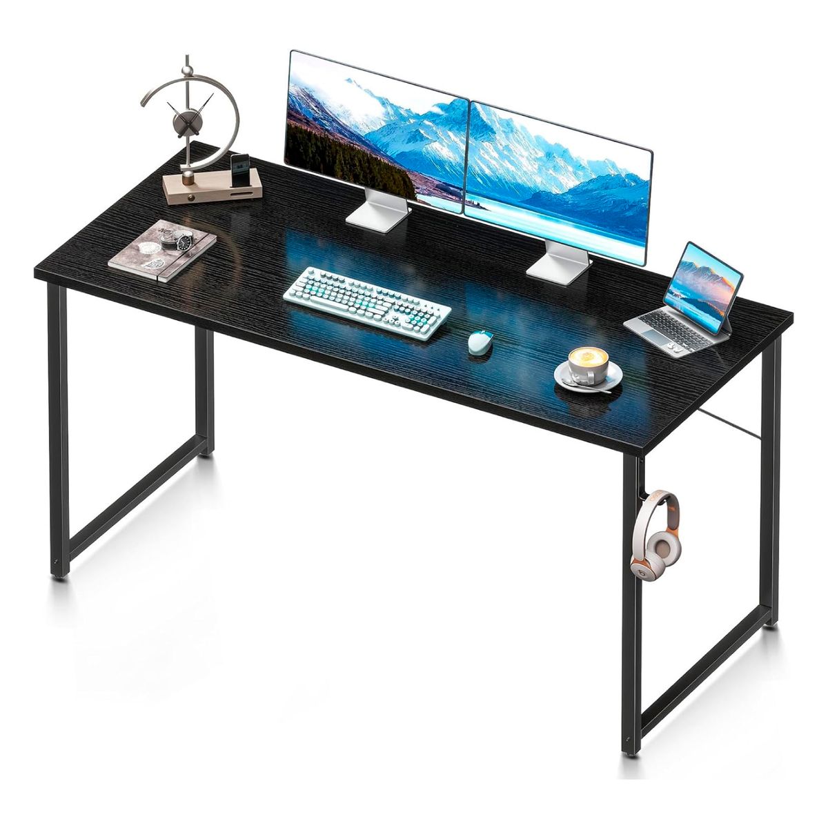 HABITA2 CHILE - Escritorio Black Resistente Negro 100cm