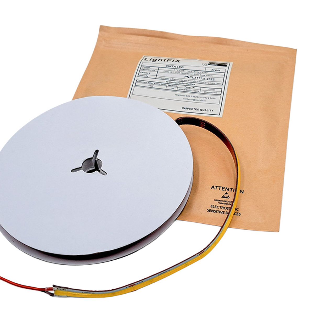 STOREFIX - CINTA LED COB SIN DEMARCACION 11W 24V FRIO (Rollo 5 mts)