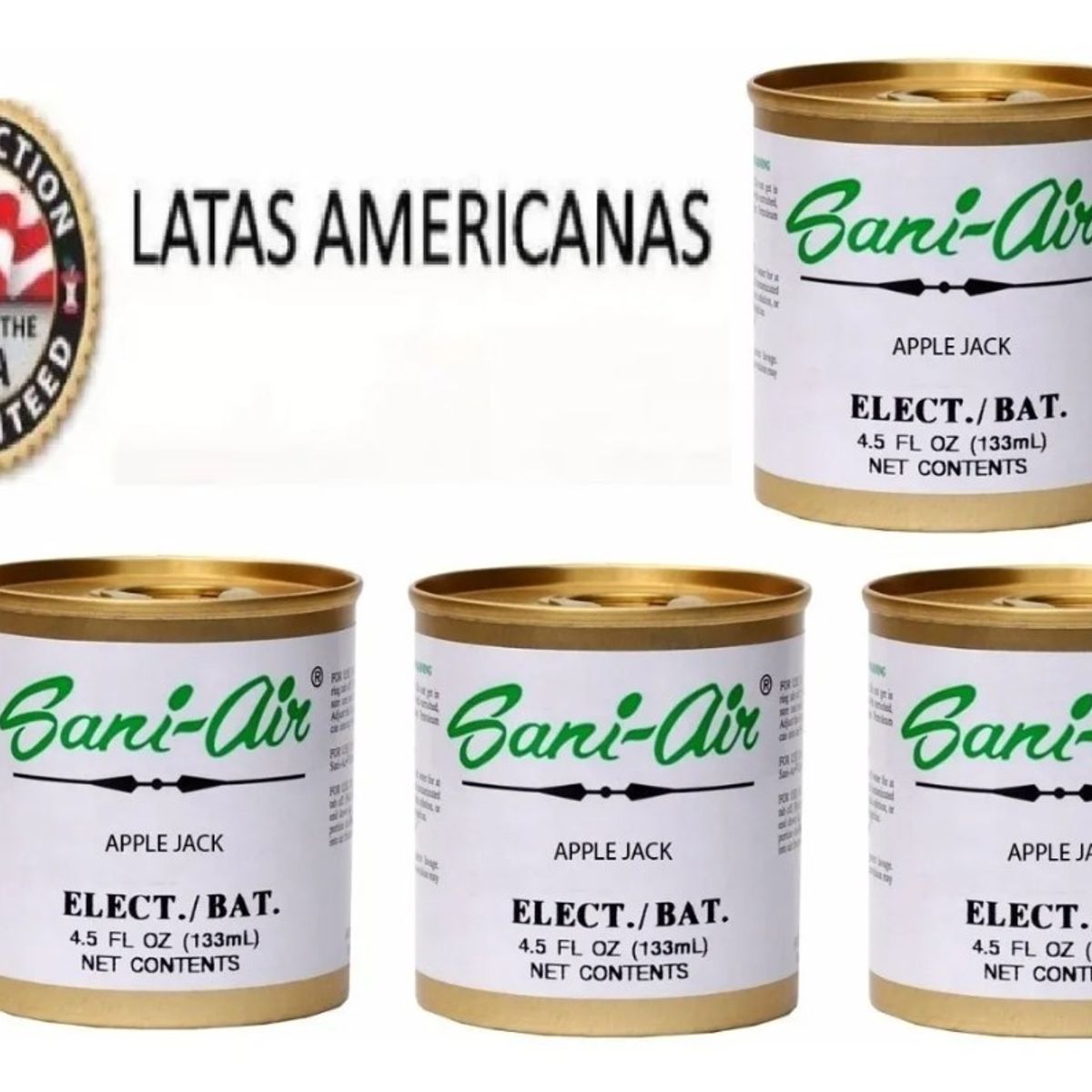 GENERICO - Pack 4 Lata Original Aromatizante Sani Air