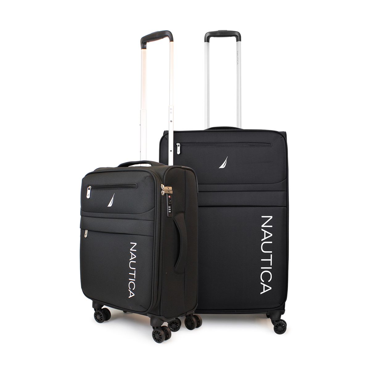 NAUTICA - Pack 2 maletas blanda de tela S+M Nautica Munich 10k y 20k negra
