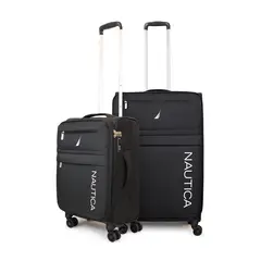 NAUTICA - Pack 2 maletas de tela S+M Munich 10k y 20k negra