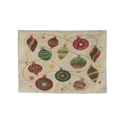 MIRO - Individual Navidad 48x33 cm Rojo - Verde
