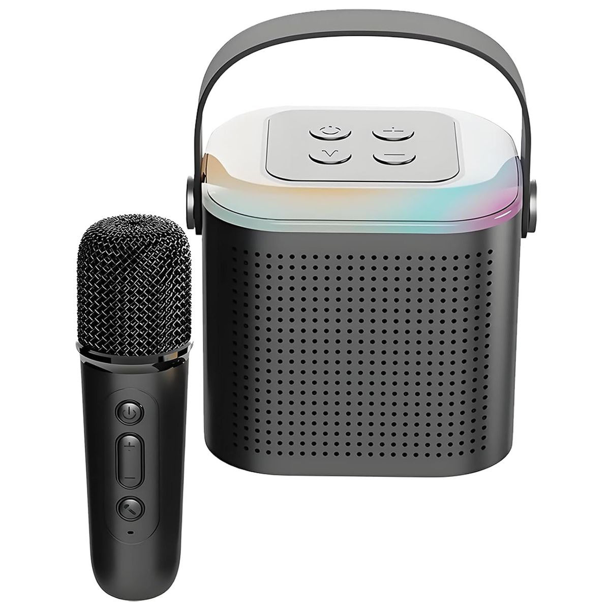 AUDIO PRO - Parlante Bluetooth Portatil Karaoke Luces RGB AP02101 Negro