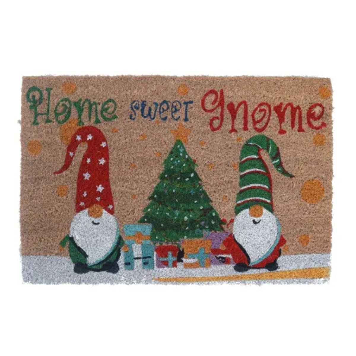 MIRO - limpiapiés de navidad 40x60 cm Santa natural Rojo verde Miro