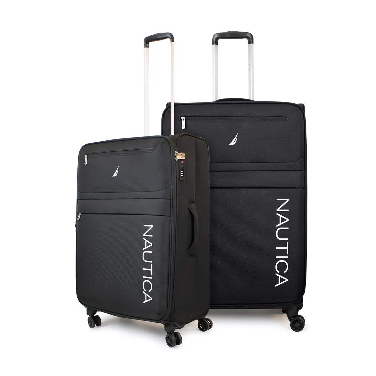 NAUTICA - Pack 2 maletas blanda de tela M+L Nautica Munich 20k y 23k negra