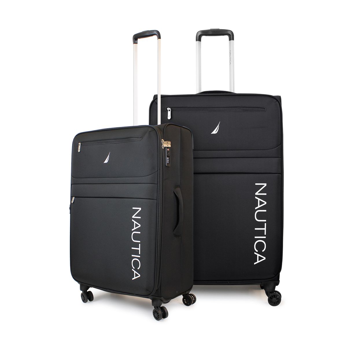 NAUTICA - Pack 2 maletas blanda de tela M+L Nautica Munich 20k y 23k negra