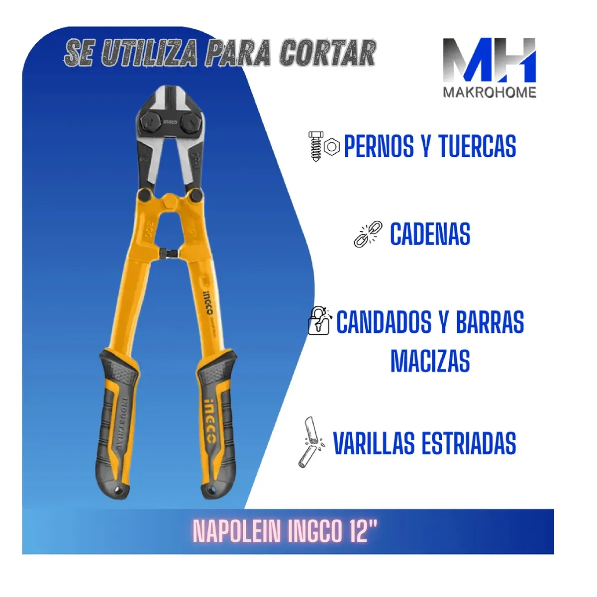 INGCO - Cortapernos Ingco Napoleon 12 (300mm) Acero Molibdeno