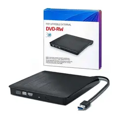 ESHOPANGIE - Grabador Externo Dvd/cd Lector Usb 3.0 Negro Usb-c Usb 3.0,usb-