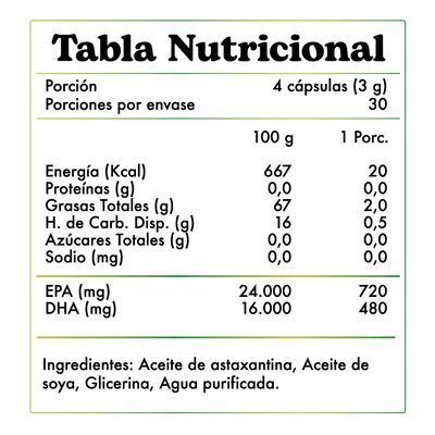 Imagen 2 del producto Omega 3 Vegano 120 Cápsulas Blandas