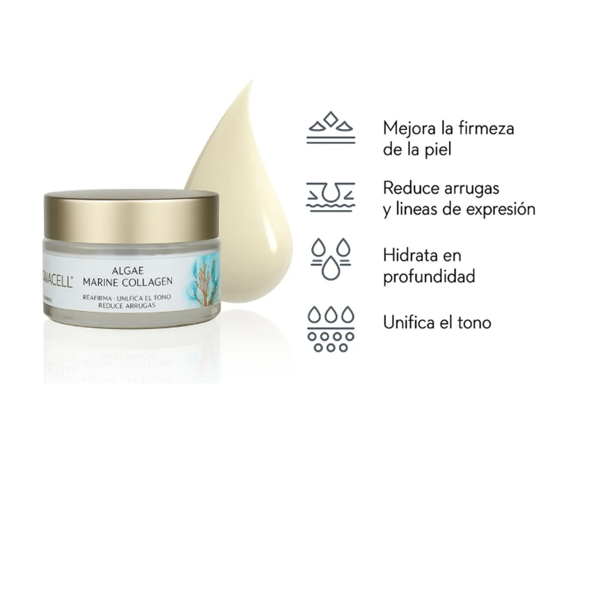 NOVACELL - Crema Facial Algas Colágeno Marino NOVACELL Regeneradora Intensiva