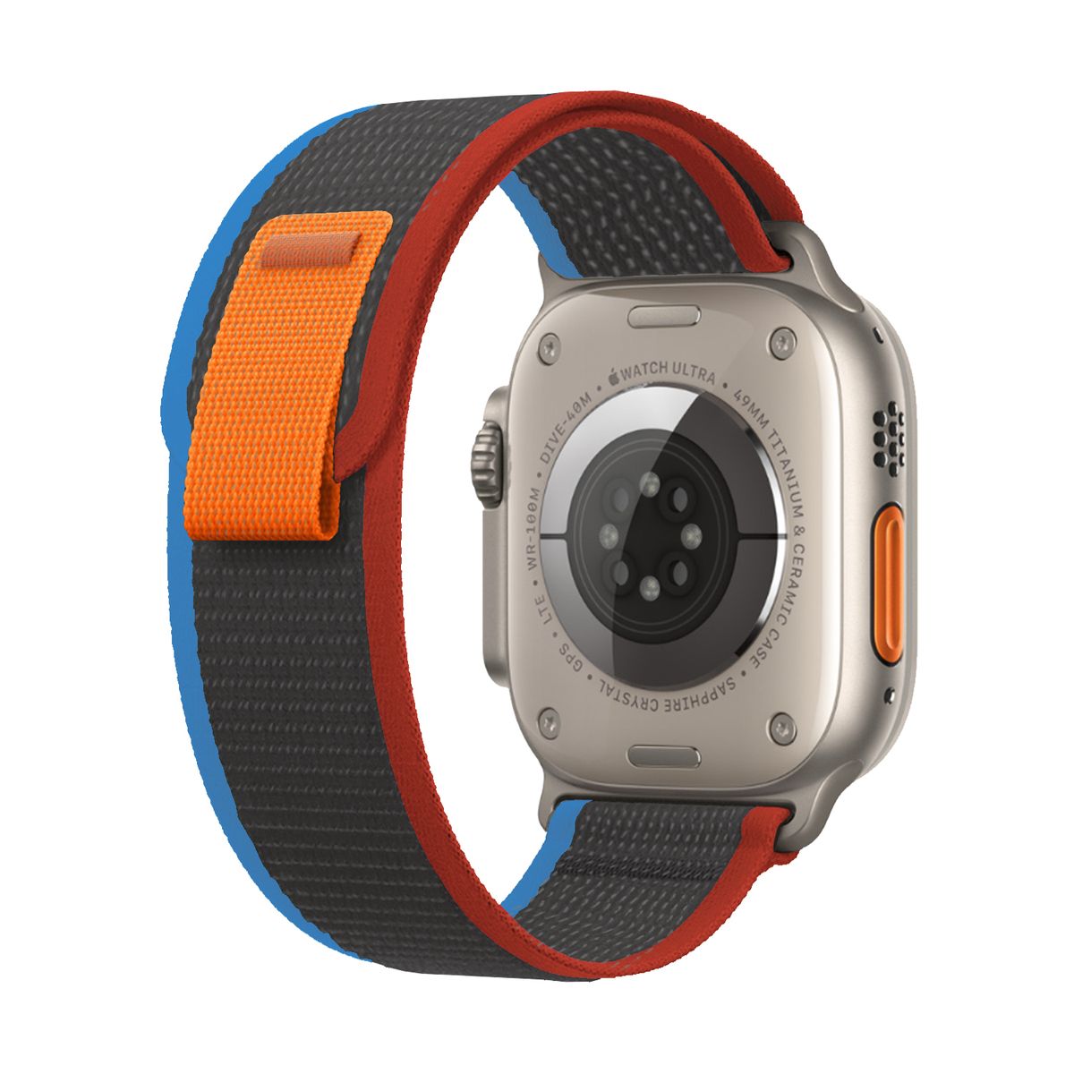 KBOD - Correas Para Apple Watch Kbod Loop Trail De 42-44-45-49mm Gris Negro Rojo