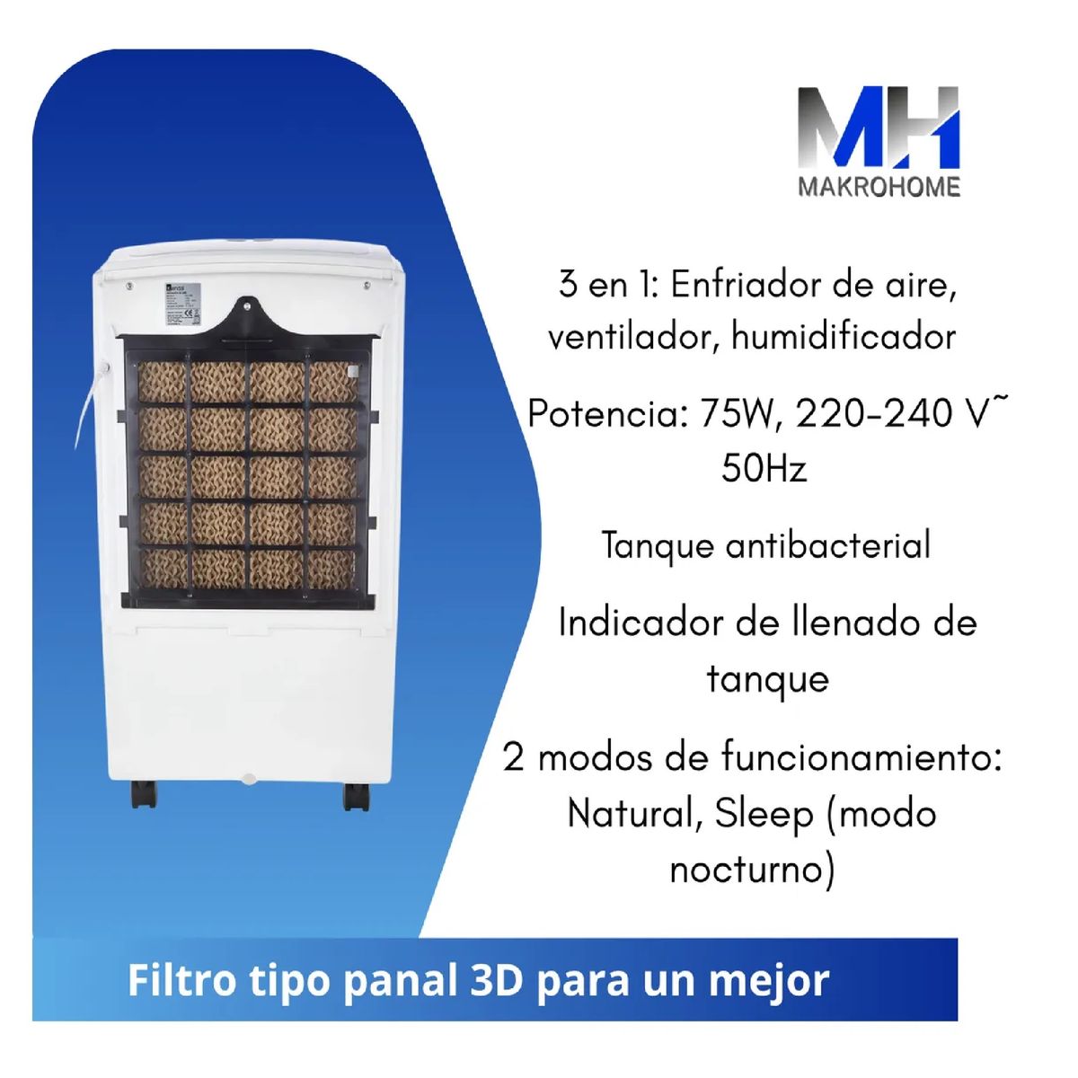 KENDAL - Enfriador Aire Kendal Ke-120c 15l Purificador Humidificador