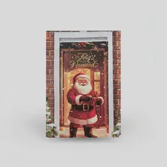NO LOGO - Funda Navidad Para Puerta Decoración Colores Pascuero - Santa