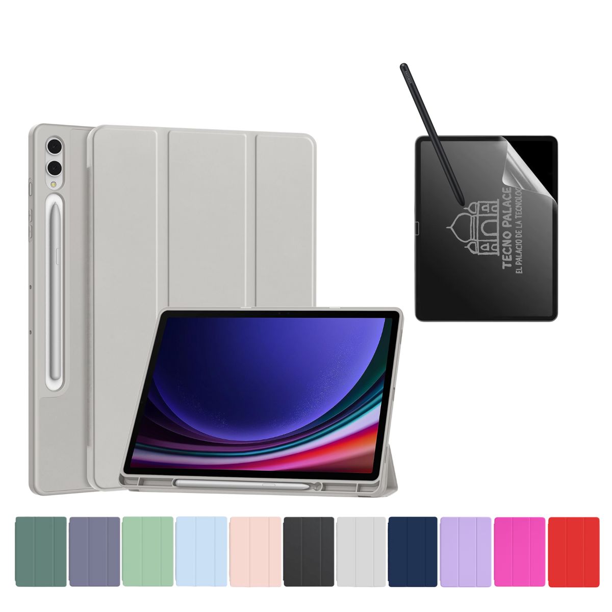 GENERICO - Funda Más Lámina PaperLike Para Galaxy Tab A11 Plus / A9 Plus 11 " - Gris