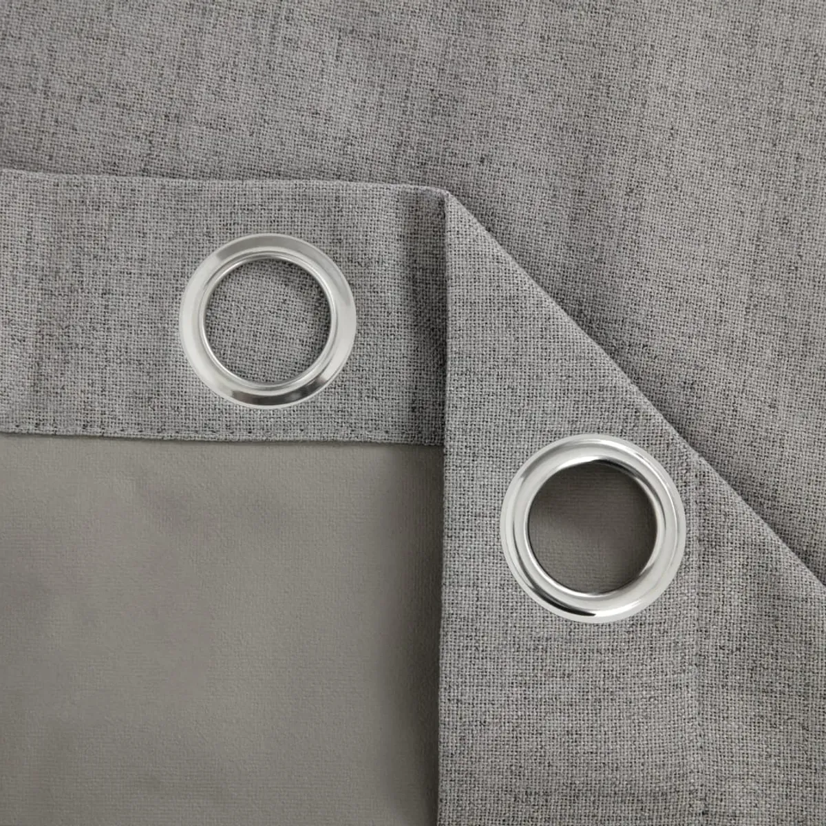 GENERICO - CORTINA GRIS 100% BLACKOUT ENGOMADA DE 2 PAÑOS MP