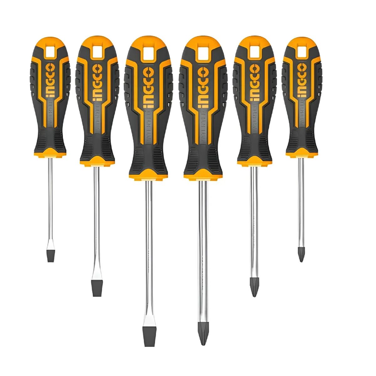 INGCO - Set 6 Destornilladores Ingco Imantados Cr-v Mod Hksd0628