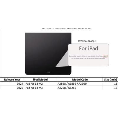 Imagen 2 del producto Fundas iPad Más Lámina De Vidrio Para iPad Air 13 M2 / M3 - Naranjo