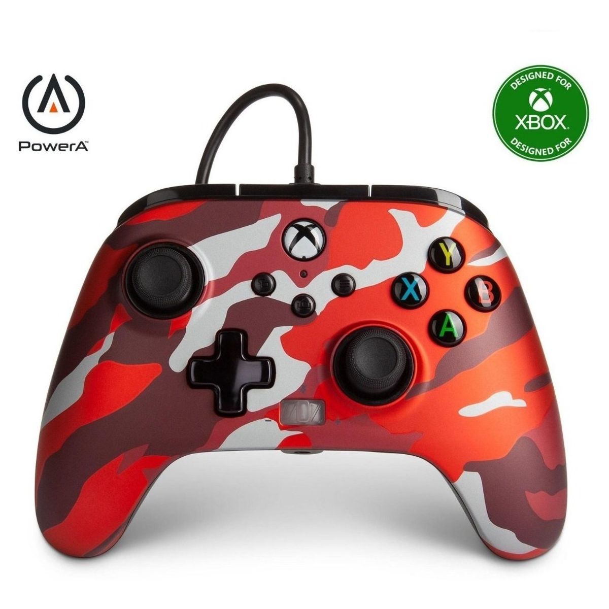 POWERA - Control Powera Enhanced Wired - Red Camo Para Xbox Series X