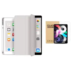 GENERICO - Fundas iPad Más Lámina De Vidrio Para iPad Pro 11 M4 / M5 - Gris