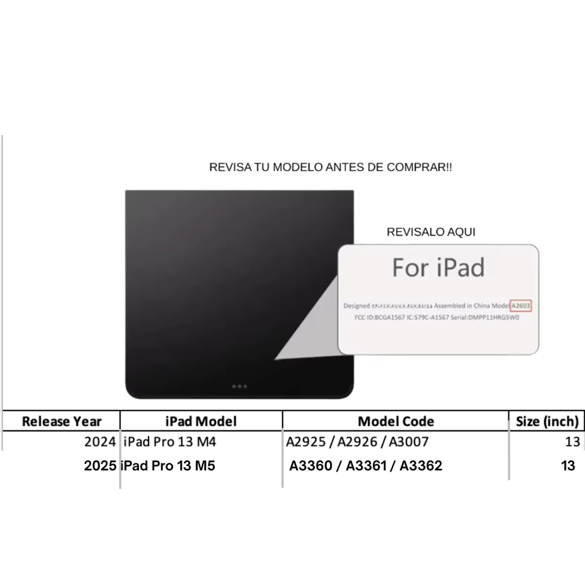GENERICO - Fundas iPad Más Lámina De Vidrio Para iPad Pro 13 M4 / M5 - Verde Oscuro