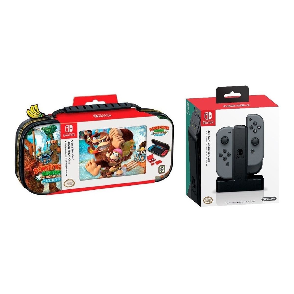 NINTENDO - Bolso Nintendo Switch Donkey Kong + Estación De Carga Joycon