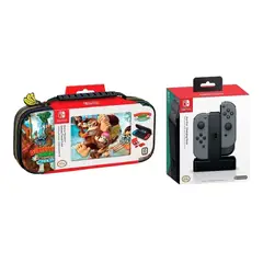NINTENDO - Bolso Switch Donkey Kong + Estación De Carga Joycon