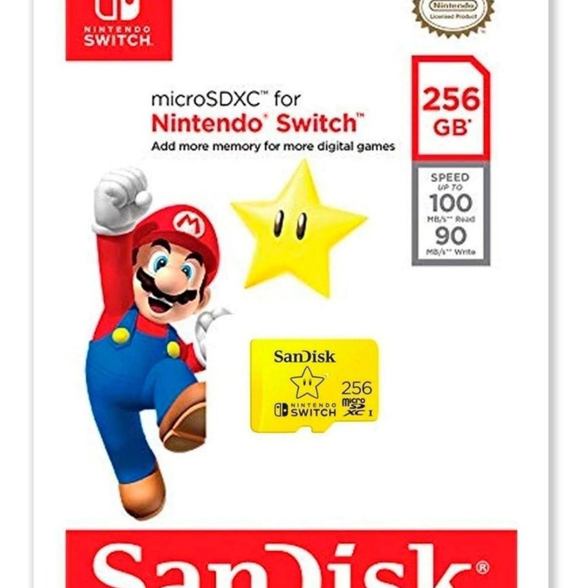 SANDISK - Tarjeta De Memoria Oficial 256 Gb - Nintendo Switch - Sniper