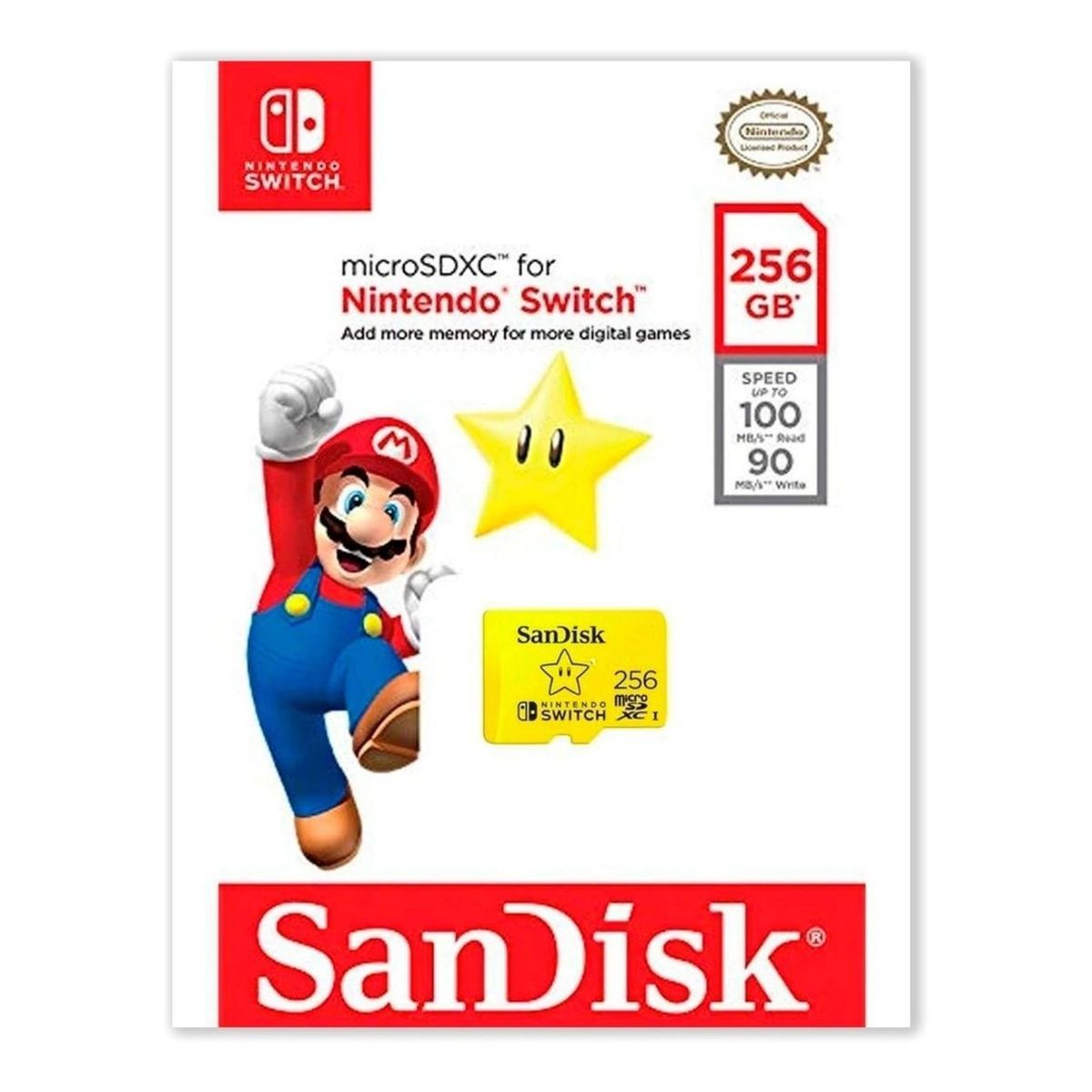 SANDISK - Tarjeta De Memoria Oficial 256 Gb - Nintendo Switch - Sniper