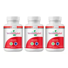 SWISS NATURE LABS - Veinophytol Pro Frasco 90 Caps Sin Várices Piernas Cansadas