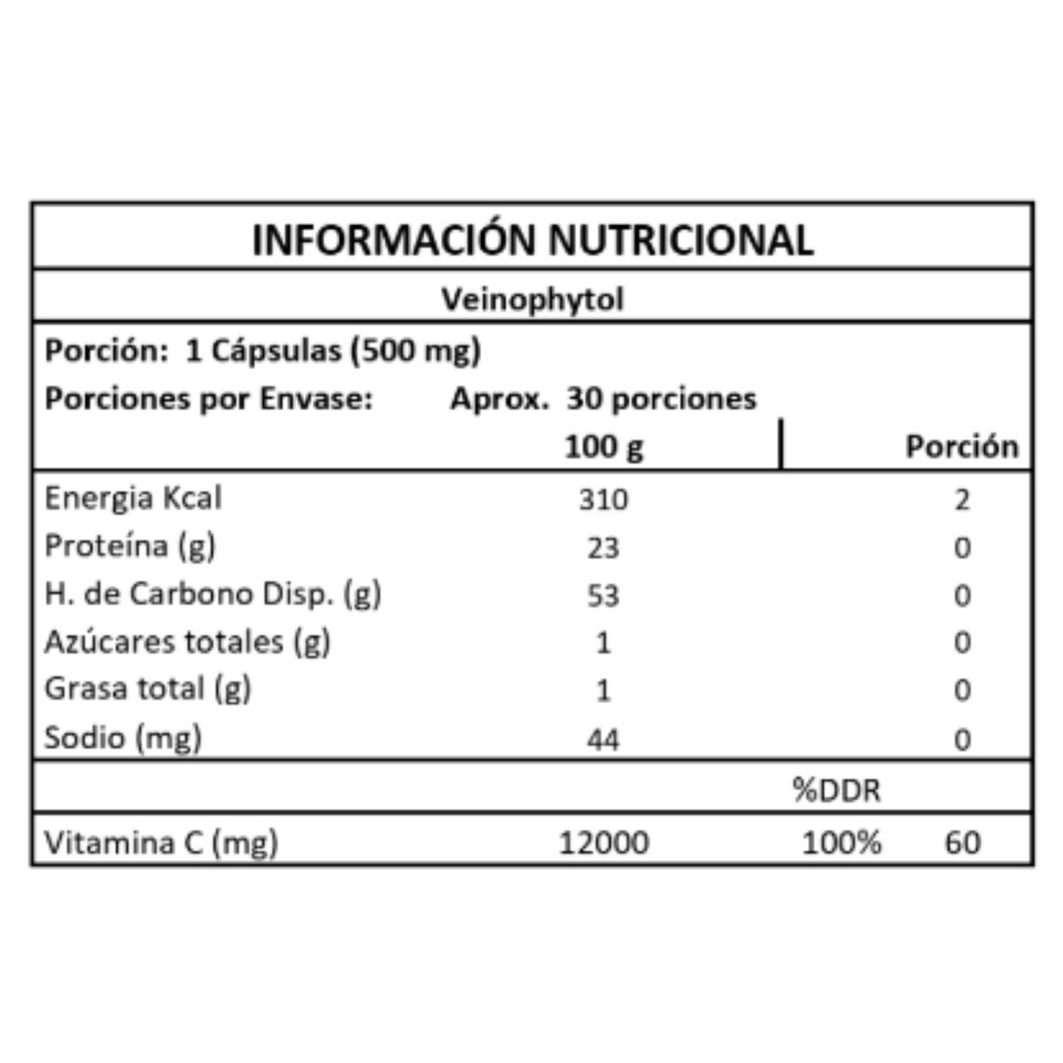 VEINOPHYTOL - VeinoPhytol Pro + Vitamina C Varices 30 Caps