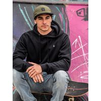 Poleron Canguro Dobleflip Negro Hombre