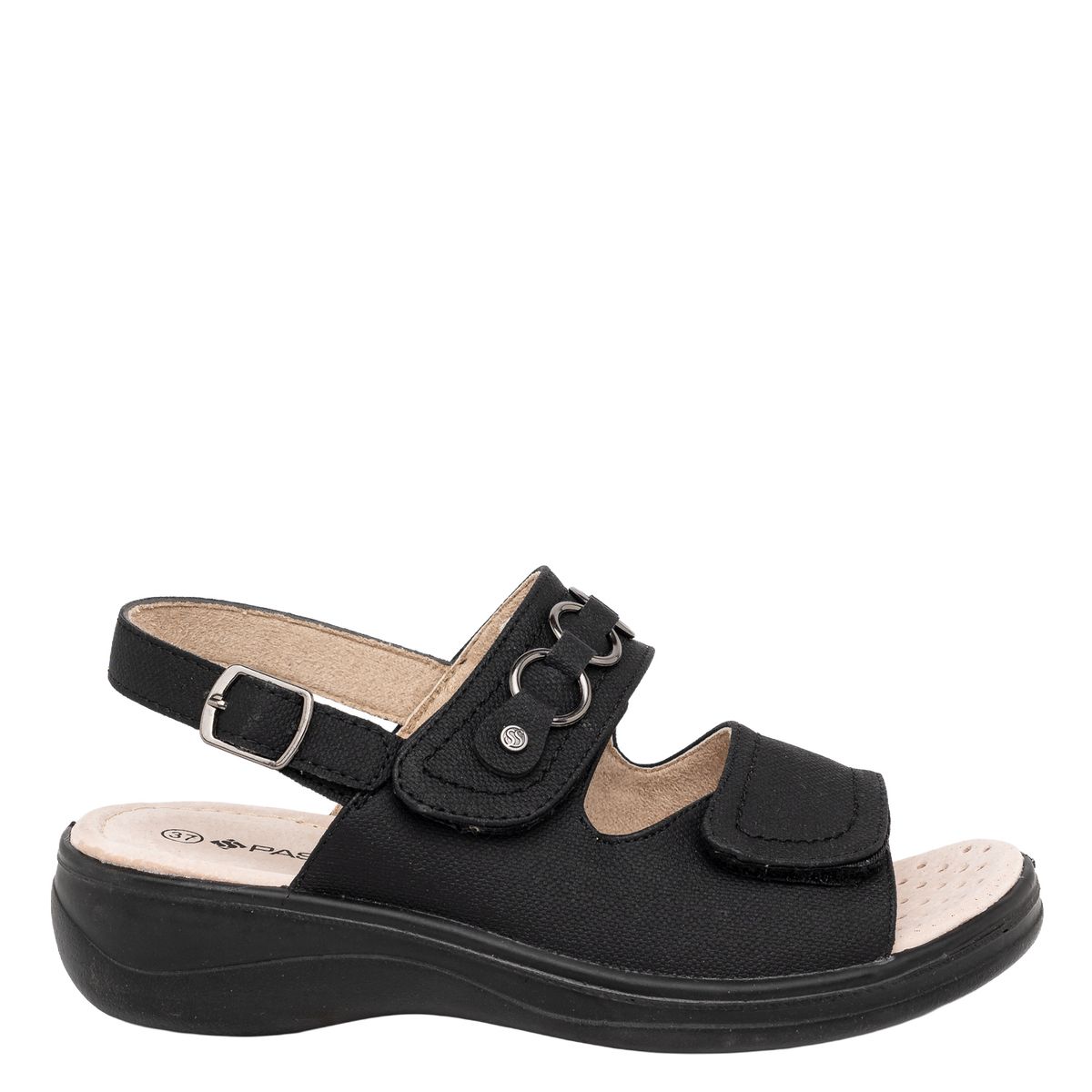 PASSER - Sandalia Mujer Negro Eyre Passer