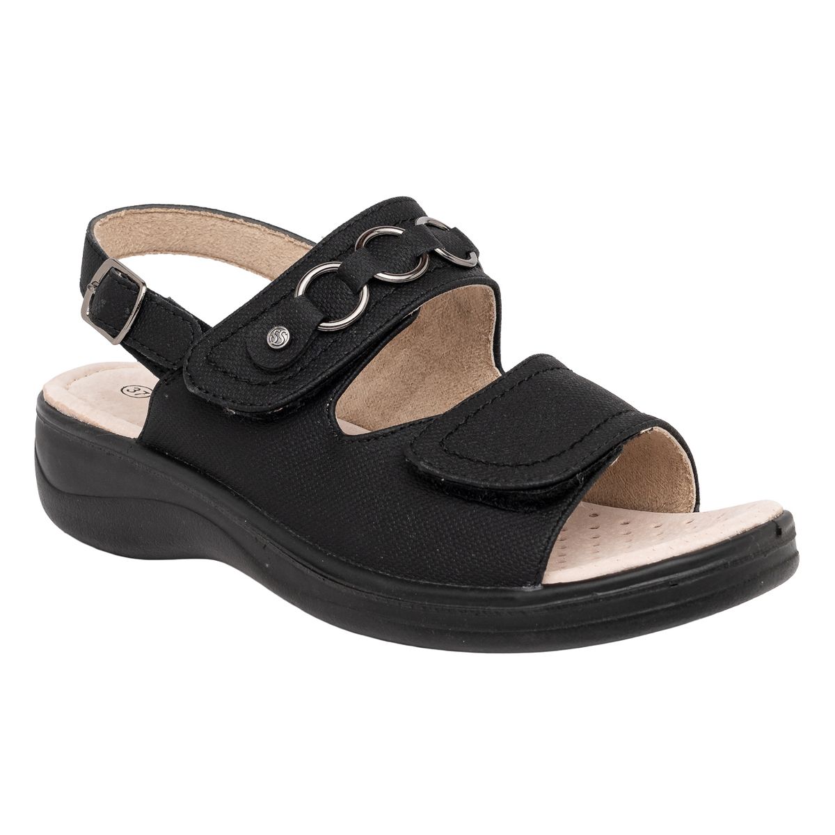 PASSER - Sandalia Mujer Negro Eyre Passer