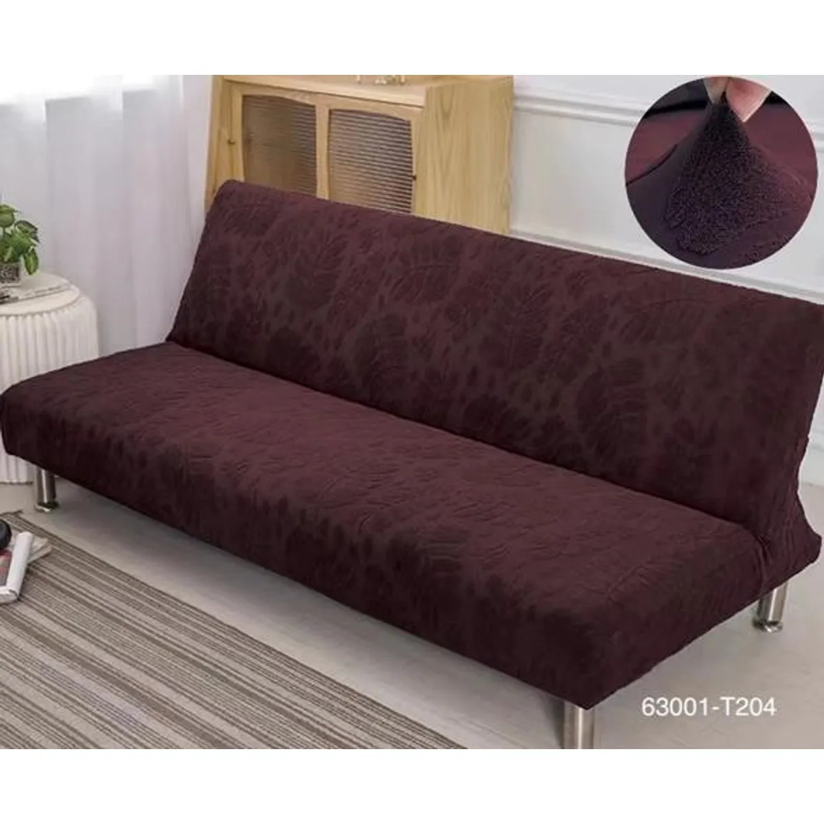 GENERICO - CUBRE FUTON TELA JACQUARD ELASTICADA TELA PREMIUM