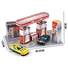 GENERICO - Juguete Pista De Autos Estación De Servicio 23 Piezas