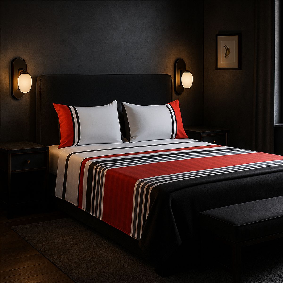 ARMONIA - Juego sábanas diseño 762 clásicas KING 2½ P 144 hilos