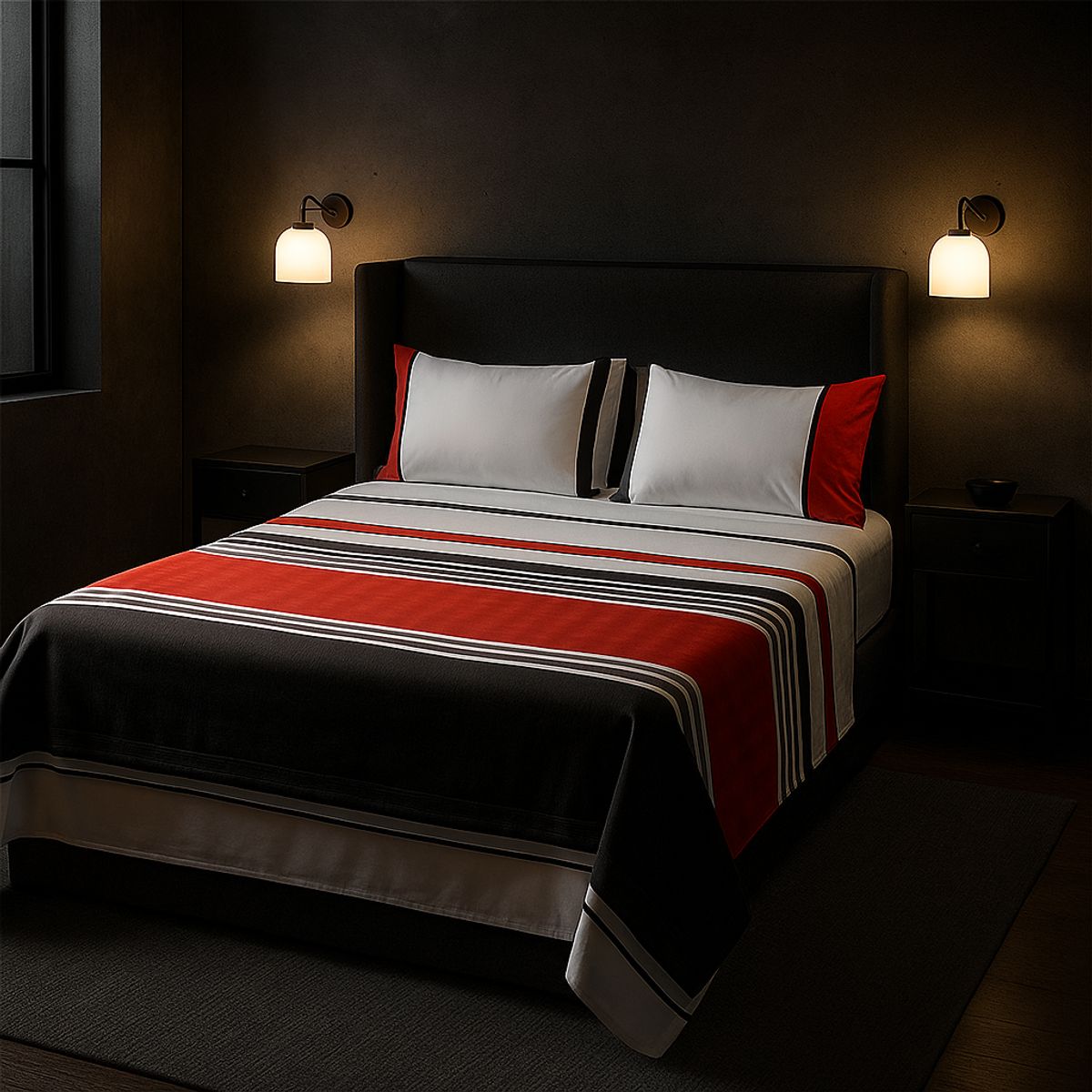 ARMONIA - Juego sábanas diseño 762 clásicas KING 2½ P 144 hilos