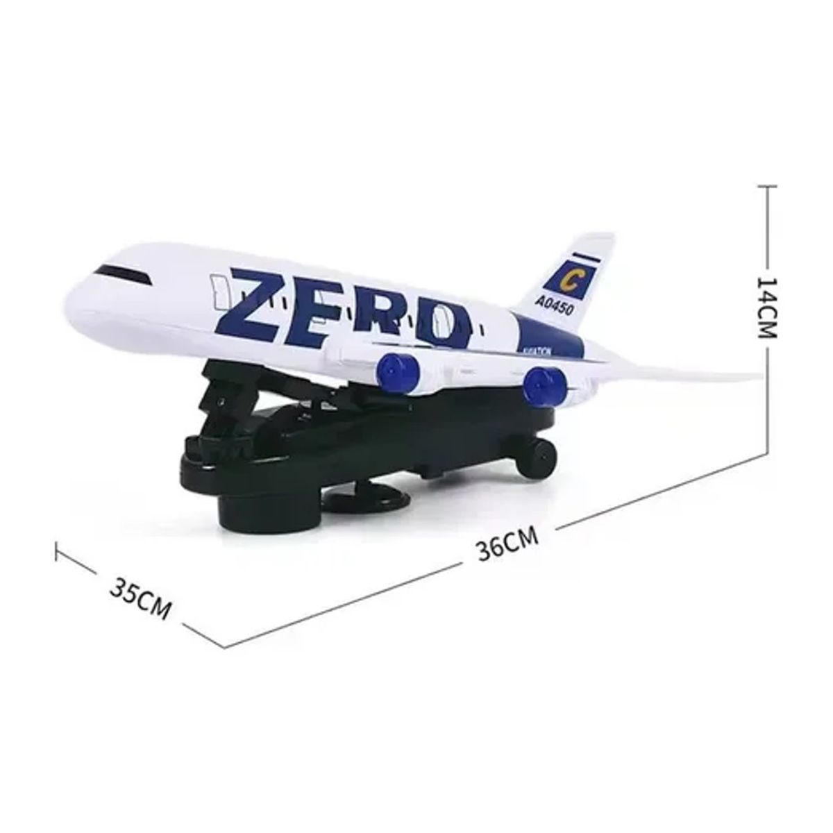 GENERICO - Juguete Avión Con Sonidos Y Luces Para Niños