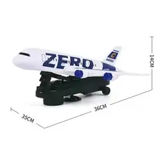 GENERICO - Juguete Avión Con Sonidos Y Luces Para Niños