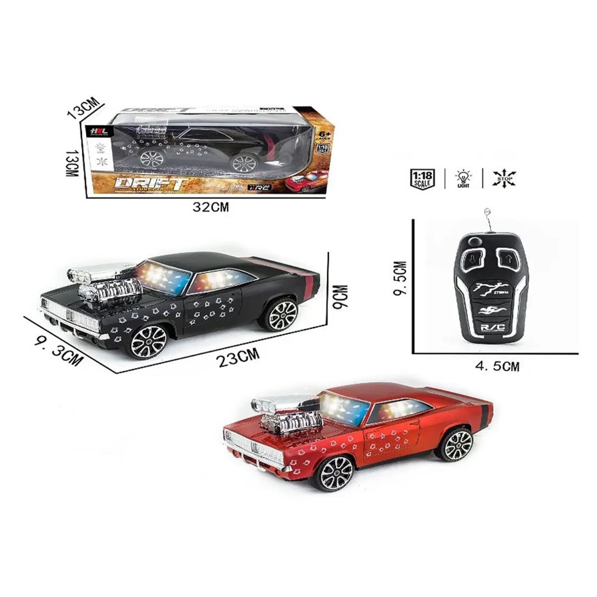 GENERICO - Juguete Auto Deportivo Clásico A Control Remoto