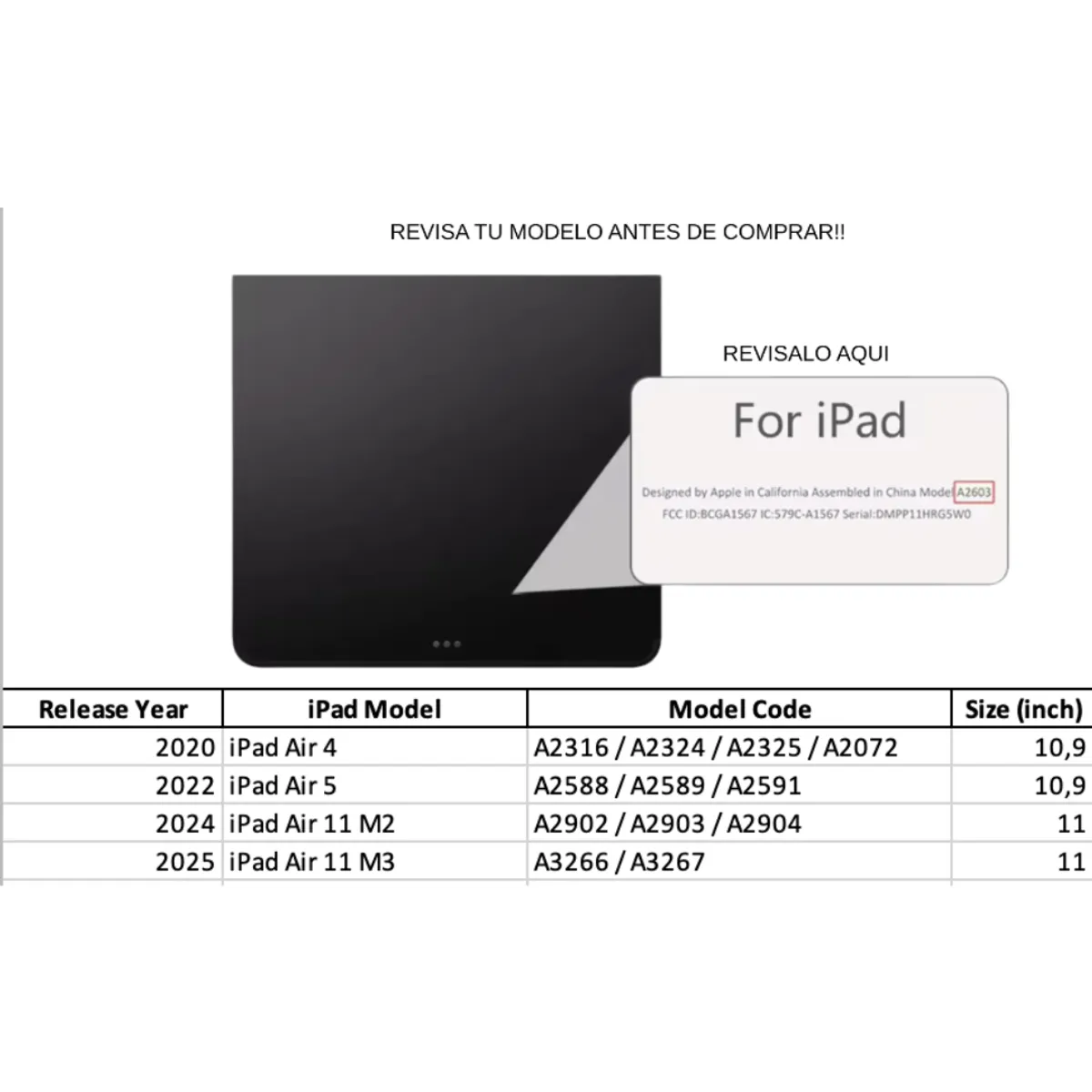 GENERICO - Fundas Con Teclado TouchPad Para iPad Air 11 M2-M3 / Air 4-5- letra Ñ