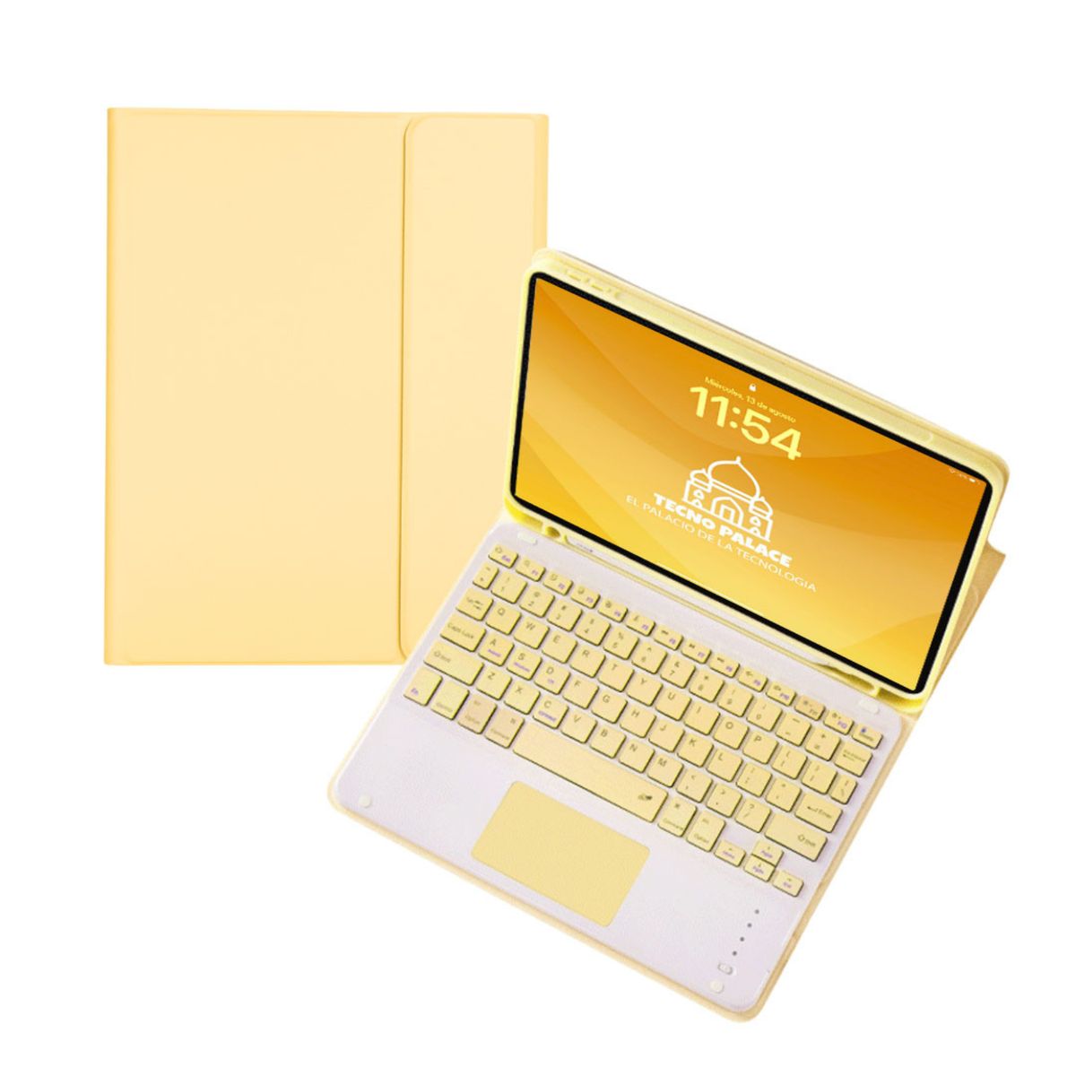 GENERICO - Fundas Con Teclado TouchPad Para iPad Air 11 M2-M3 / Air 4-5- letra Ñ