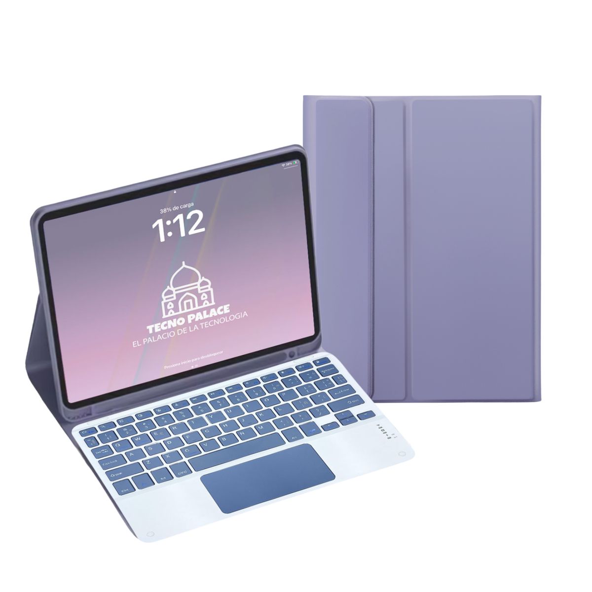 GENERICO - Fundas Con Teclado TouchPad Para iPad Air 13 M2 / M3 - 12.9 - Letra Ñ