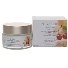 NOVACELL - Antiage Crema Facial Cara Cereza Ácido Hialurónico & Vitamina C