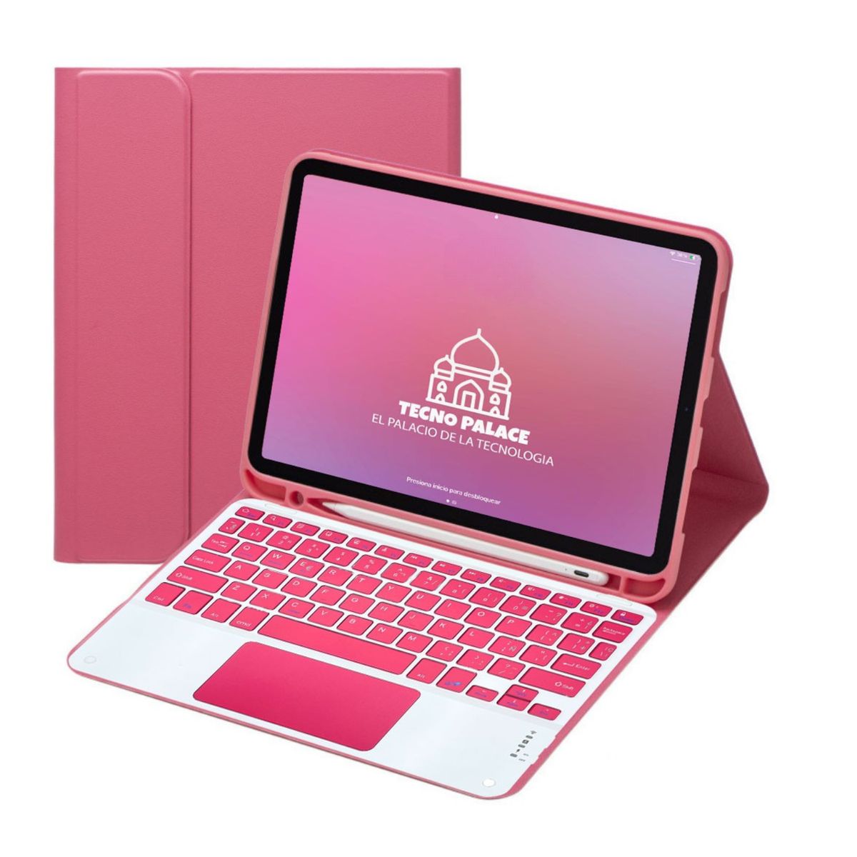 GENERICO - Fundas Con Teclado TouchPad Para Galaxy Tab S6 Lite Incluye letra Ñ