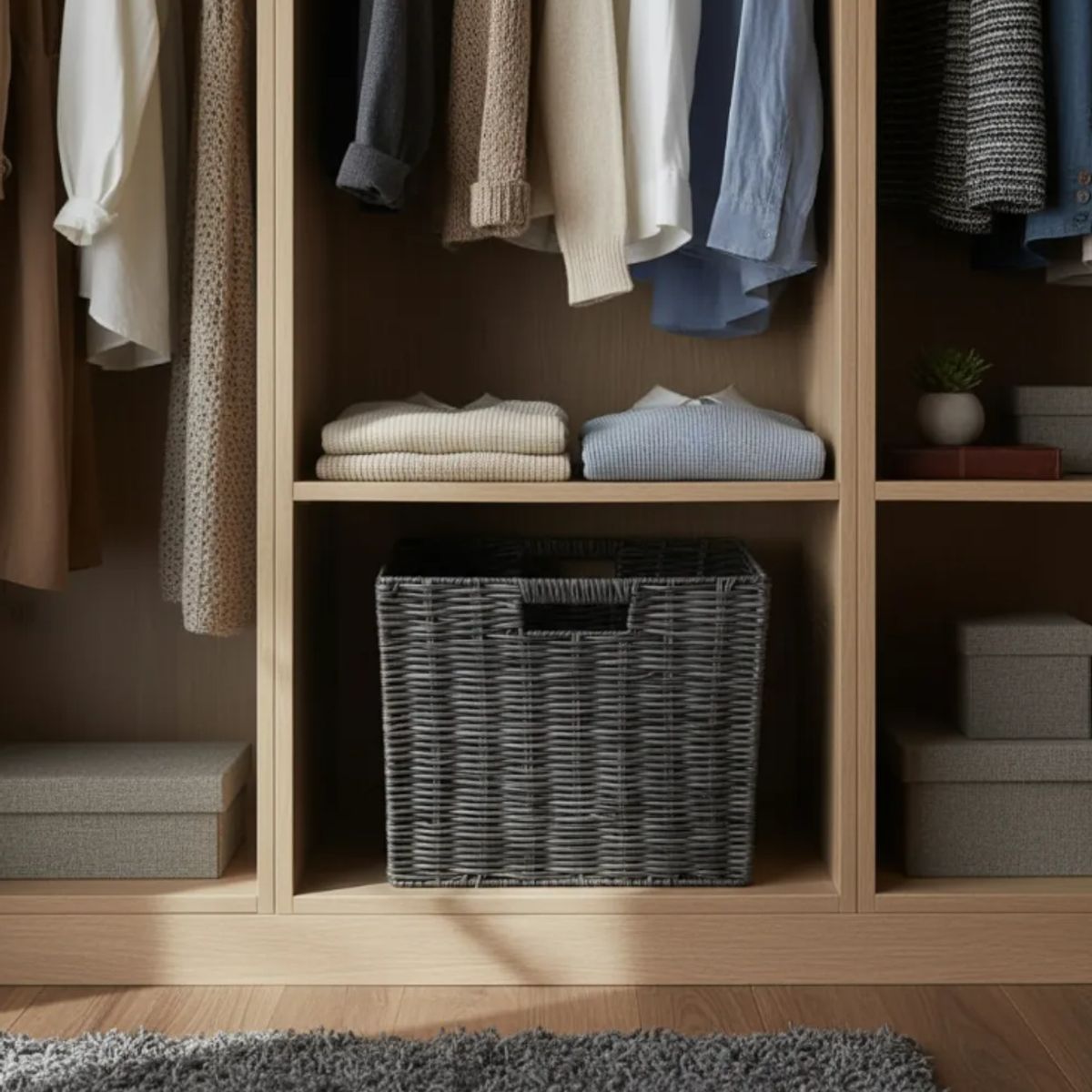 GENERICO - Caja Organizadora Plegable Organización Ropa 30x32x29 Cm