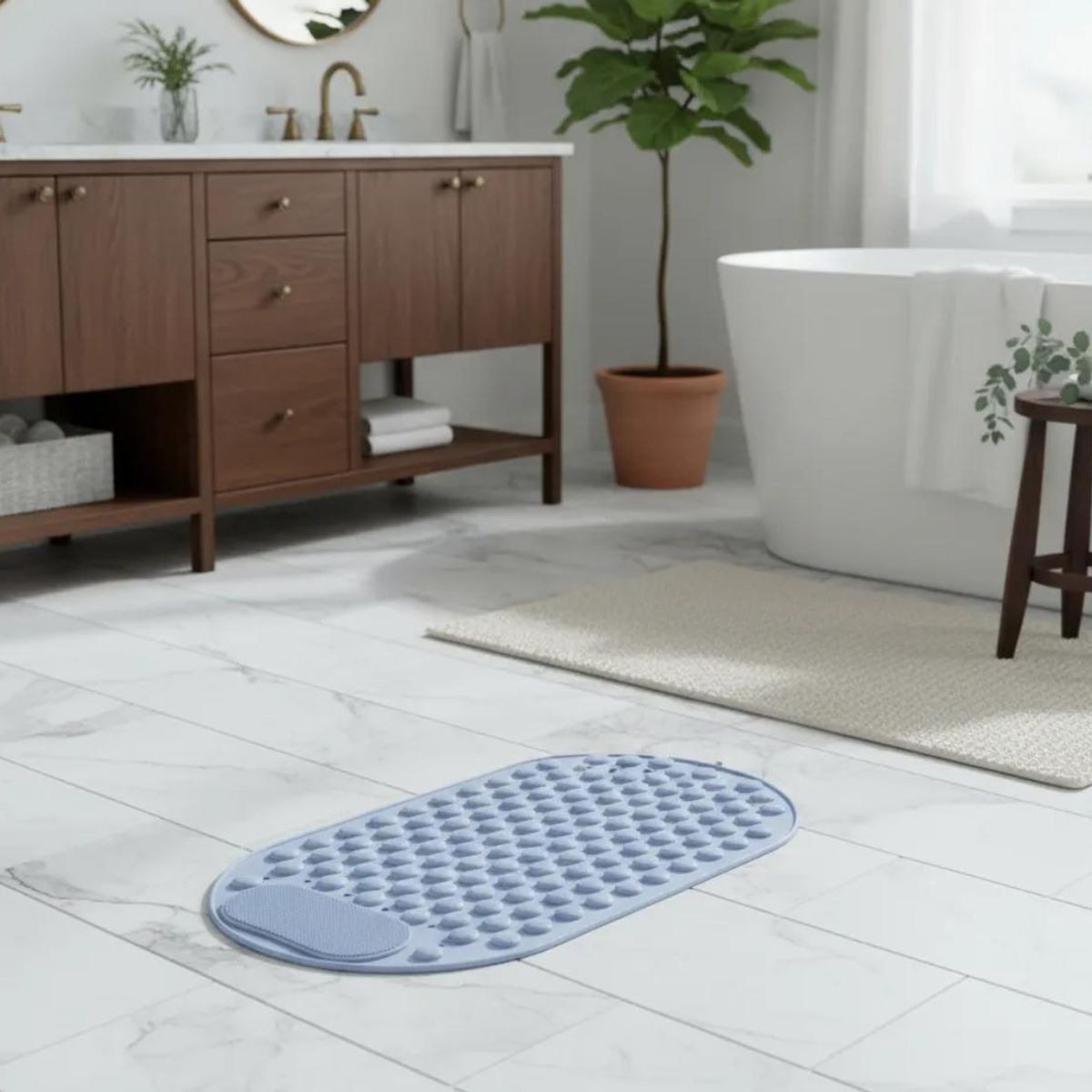 GENERICO - Alfombra Antideslizante Para Baño 40 cm x 70 cm